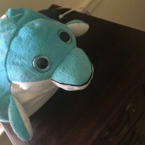 Pop Out Pets 3 toys in 1 stuffed DOLPHIN,  VG